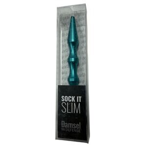 Damsel in Defense Sock It Slim Teal Personal Safety Keychain Tool